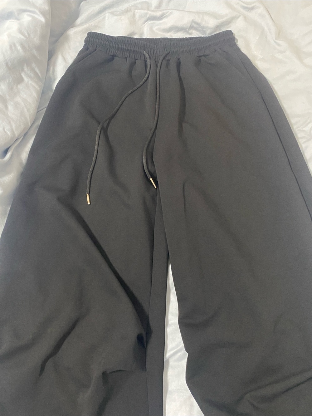 Black Drawstring Sweatpants